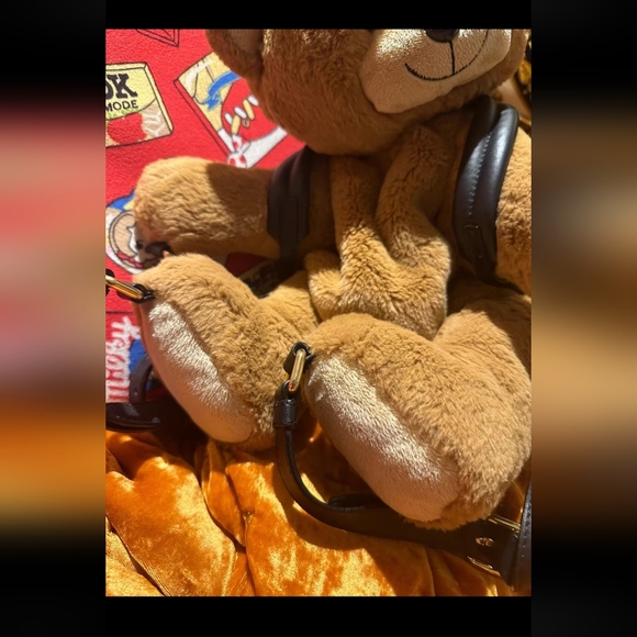 moschino bear bag authentic cute bagpack unique rare bear bag